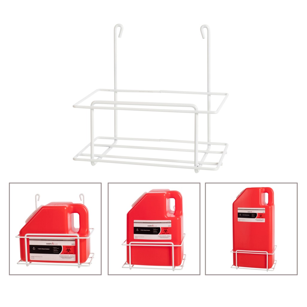 Mounting Bracket for 1, 2, 3 Gallon Sharps Container Sharps Assure